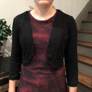 Mesop black crop bolero - size S